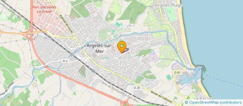 localisation de l'entreprise MONSIEUR RENE TAULET  ARGELES-SUR-MER