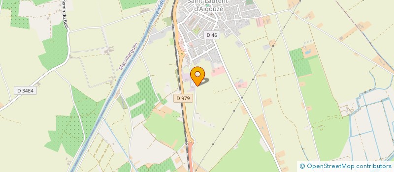 localisation de l'entreprise MONSIEUR RENE TEDESCHI  SAINT-LAURENT-D'AIGOUZE