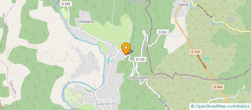 localisation de l'entreprise MONSIEUR RENE TEISSIER  GAGNIERES