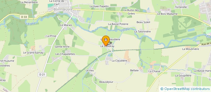 localisation de l'entreprise MONSIEUR RENE THAREAU  VALLONS-DE-L'ERDRE