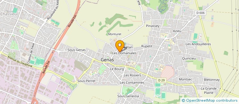 localisation de l'entreprise MONSIEUR RENE THIZY à GENAS