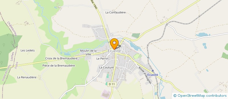 localisation de l'entreprise MONSIEUR RENE THOMAS à ECUEILLE