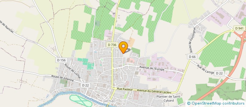 localisation de l'entreprise MONSIEUR RENE THORET à JARNAC