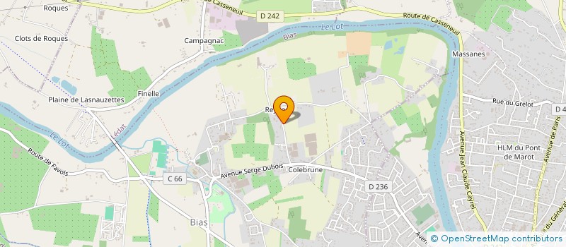 localisation de l'entreprise MONSIEUR RENE TOMBU  BIAS