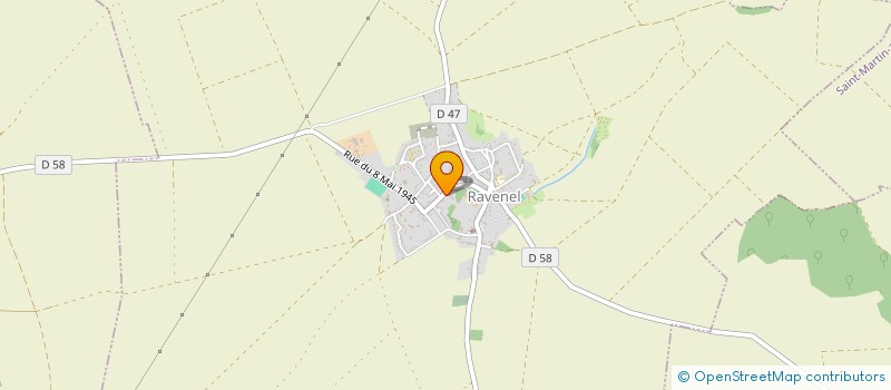 localisation de l'entreprise MONSIEUR RENE TONNEL  RAVENEL
