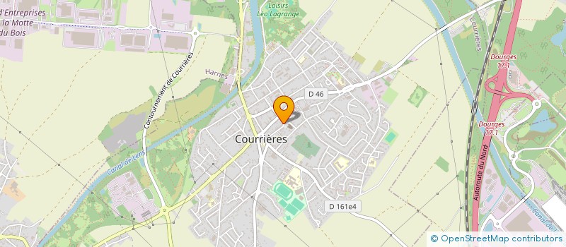 localisation de l'entreprise MONSIEUR RENE TOURNIQUET à COURRIERES