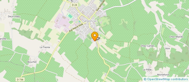 localisation de l'entreprise MONSIEUR RENE TRAMBLIER à SEGONZAC