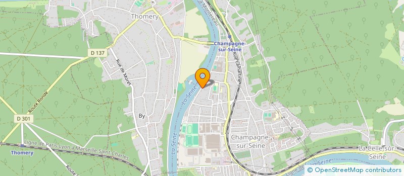localisation de l'entreprise MONSIEUR RENE TRANNOY  CHAMPAGNE-SUR-SEINE