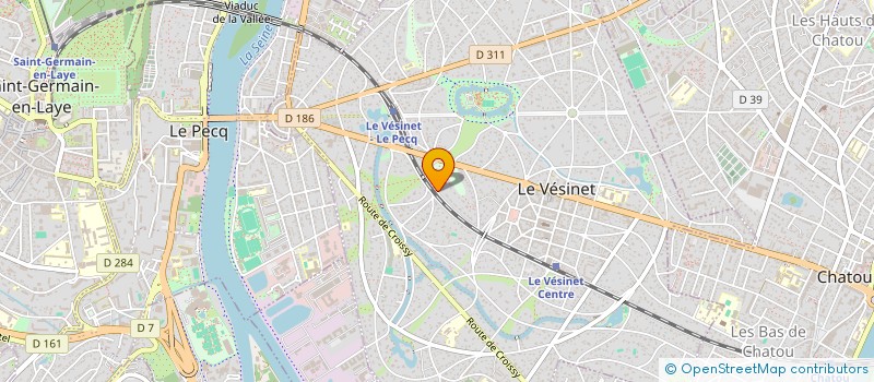 localisation de l'entreprise MONSIEUR RENE TREDOULAT  LE VESINET