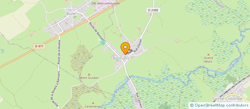 localisation de l'entreprise MONSIEUR RENE TROUTET  BANNANS