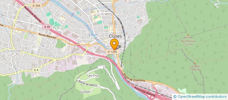 localisation de l'entreprise MONSIEUR RENE VAILLANT  CLUSES