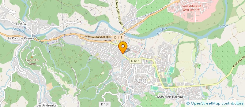 localisation de l'entreprise MONSIEUR RENE VALERO à CERET