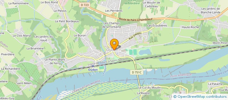 localisation de l'entreprise MONSIEUR RENE VAN BESELAERE  OUDON