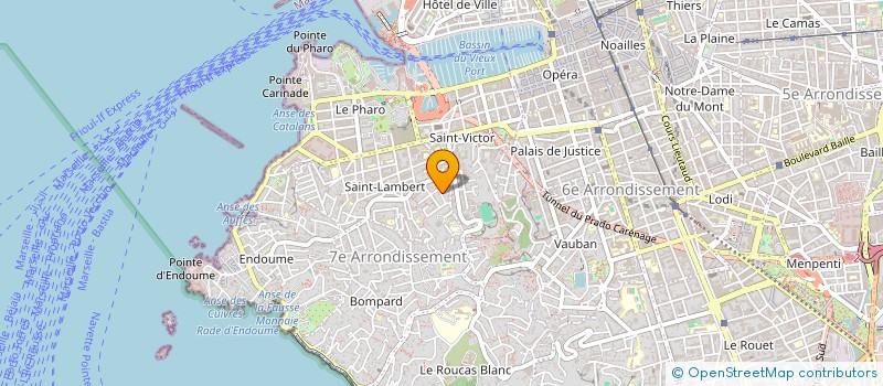 localisation de l'entreprise MONSIEUR RENE VAQUIER  MARSEILLE