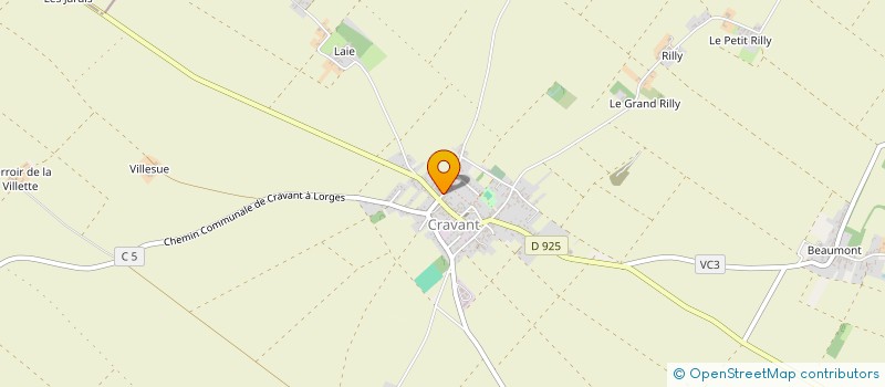localisation de l'entreprise MONSIEUR RENE VASSORT  CRAVANT