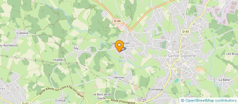 localisation de l'entreprise MONSIEUR RENE VAUCANSON  LES VILLETTES