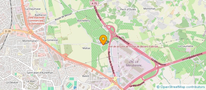 localisation de l'entreprise MONSIEUR RENE VERGNES à BEZIERS