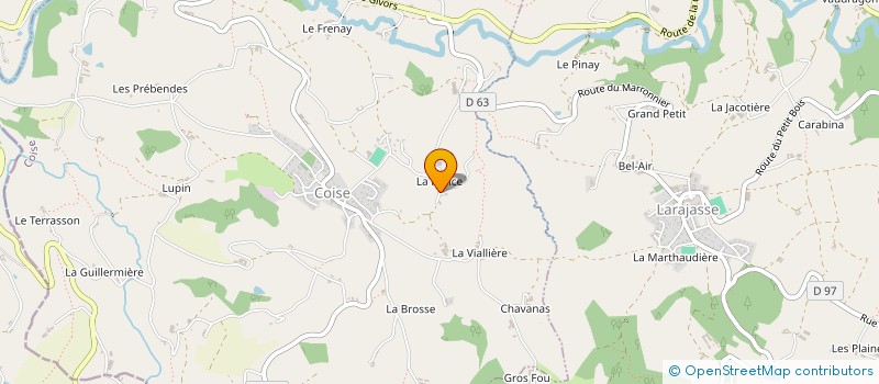 localisation de l'entreprise MONSIEUR RENE VERICEL à COISE