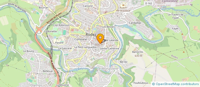 localisation de l'entreprise MONSIEUR RENE VERNHES à RODEZ