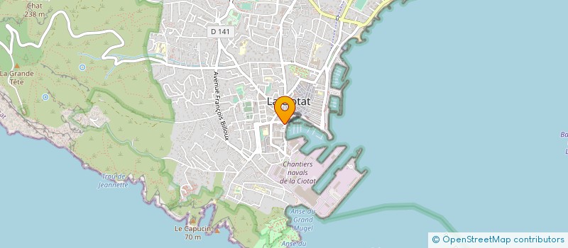 localisation de l'entreprise MONSIEUR RENE VEROLE  LA CIOTAT