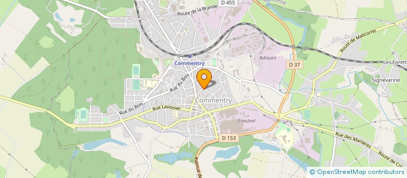 localisation de l'entreprise MONSIEUR RENE VERTADIER  COMMENTRY