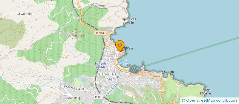 localisation de l'entreprise MONSIEUR RENE VIAL  BANYULS-SUR-MER