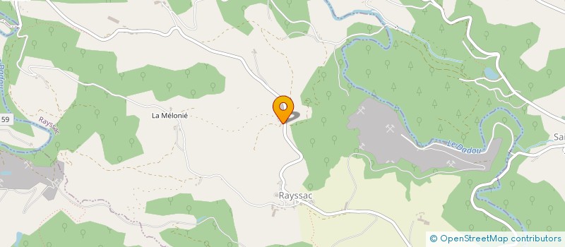 localisation de l'entreprise MONSIEUR RENE VIEULES  RAYSSAC