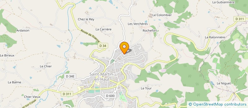 localisation de l'entreprise MONSIEUR RENE VILLE  SAINT-MARTIN-EN-HAUT