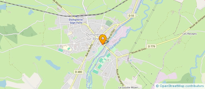 localisation de l'entreprise MONSIEUR RENE VIROT à DOMPIERRE-SUR-BESBRE