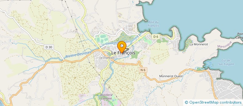 localisation de l'entreprise MONSIEUR RENE-YVES DUPE à LE FRANCOIS