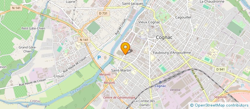 localisation de l'entreprise MONSIEUR RENE ZAUZERE à COGNAC