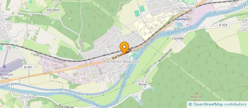 localisation de l'entreprise MONSIEUR RENE ZORIN  ROCHE-LEZ-BEAUPRE