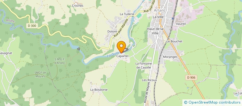 localisation de l'entreprise MONSIEUR RENEE CARTIER  ARLANC