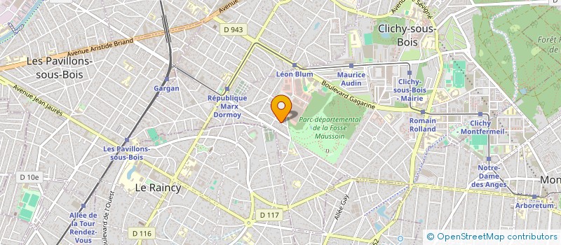 localisation de l'entreprise MONSIEUR RENEL AZUMA à CLICHY-SOUS-BOIS