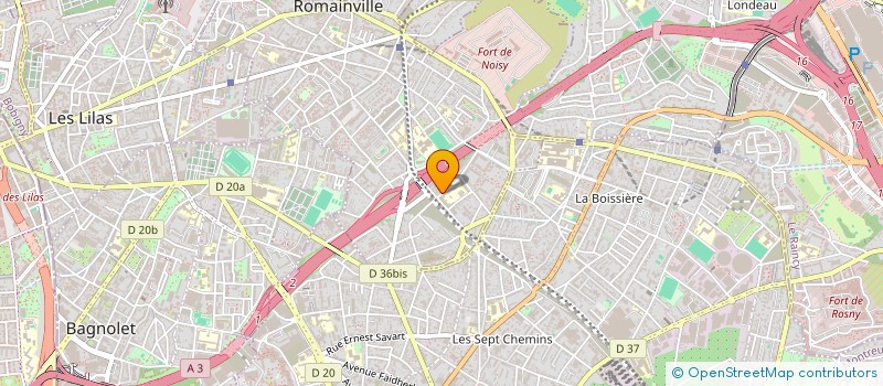 localisation de l'entreprise MONSIEUR RENILDO DA SILVA à ROMAINVILLE
