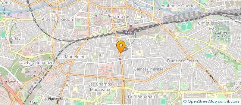 localisation de l'entreprise MONSIEUR RENLEI WANG  RENNES