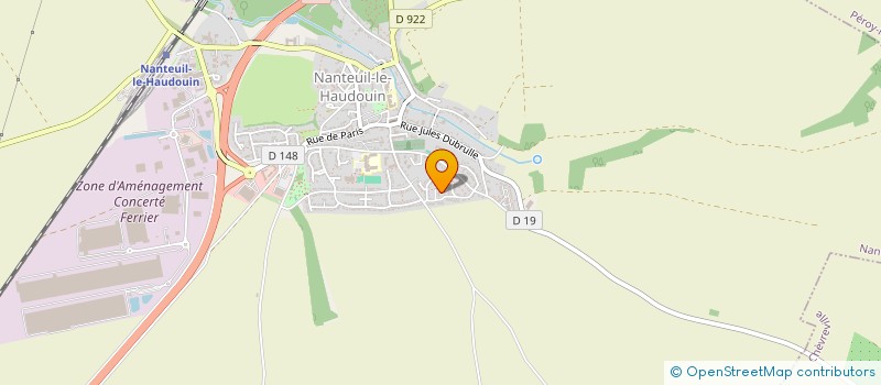 localisation de l'entreprise MONSIEUR RENO LOUREIRO à NANTEUIL LE HAUDOUIN