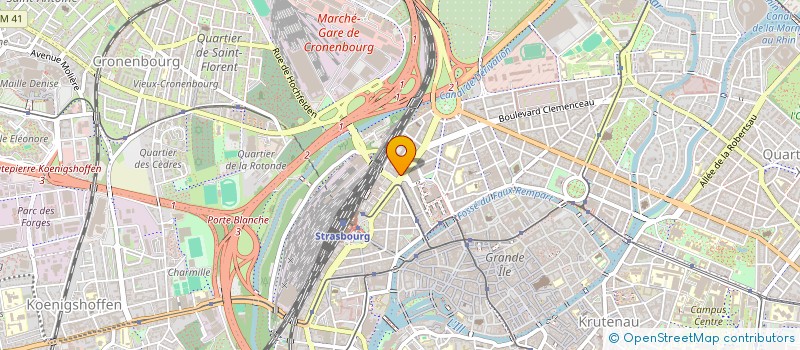 localisation de l'entreprise MONSIEUR RENZO LATTANZI à STRASBOURG