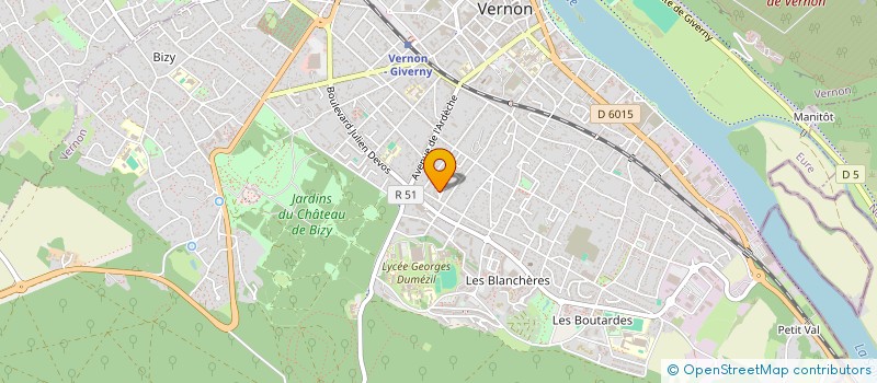 localisation de l'entreprise MONSIEUR RESHAD HOTAK  VERNON