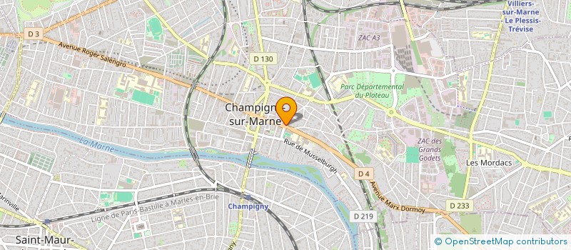 localisation de l'entreprise MONSIEUR RESILDO DA SILVA  CHAMPIGNY-SUR-MARNE