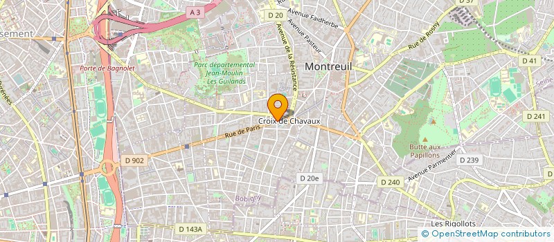 localisation de l'entreprise MONSIEUR REVANTH NAGUMOTHU à MONTREUIL