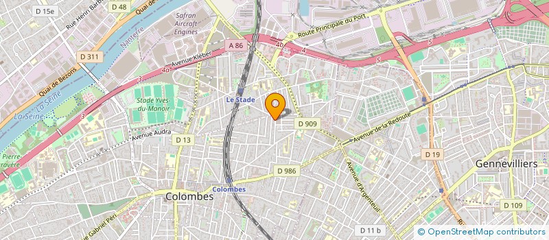 localisation de l'entreprise MONSIEUR REVLY FAYETTE  COLOMBES