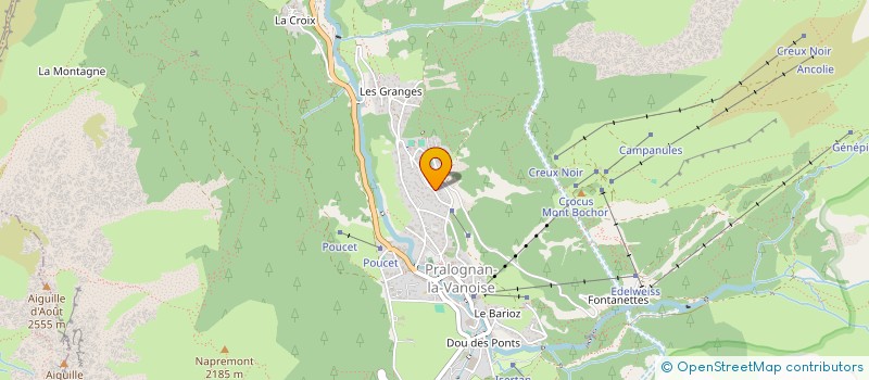 localisation de l'entreprise MONSIEUR REWAN RIVOALEN  PRALOGNAN-LA-VANOISE