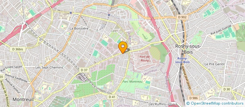 localisation de l'entreprise MONSIEUR REYEN MKADMINI  MONTREUIL