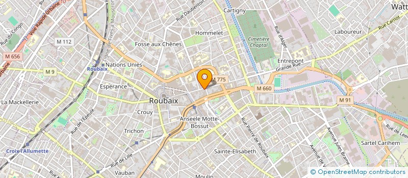 localisation de l'entreprise MONSIEUR REYHANE BEN AMAR  ROUBAIX