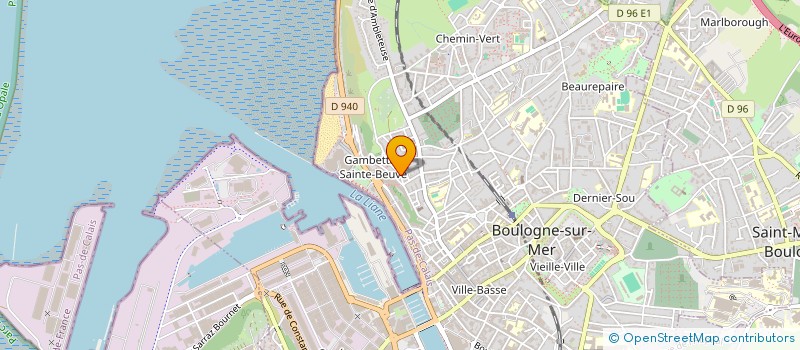 localisation de l'entreprise MONSIEUR REYNAL BACHELET à BOULOGNE-SUR-MER