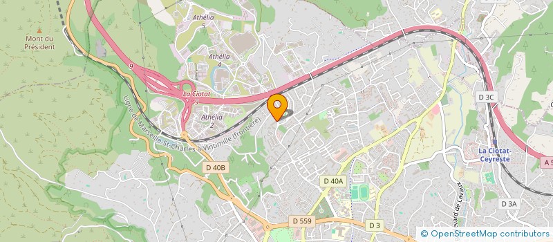 localisation de l'entreprise MONSIEUR REYNALD BOUCHE  LA CIOTAT