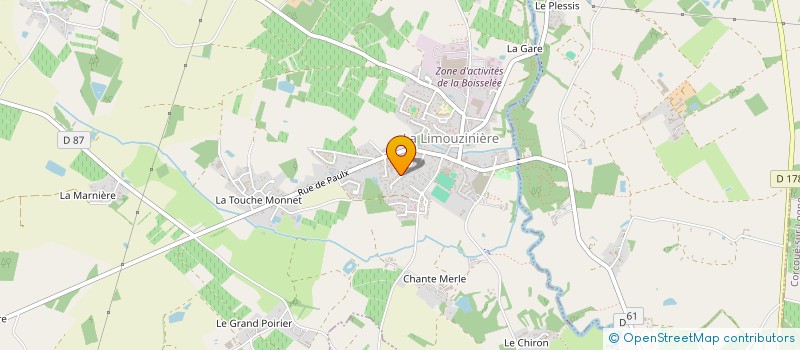 localisation de l'entreprise MONSIEUR REYNALD CORNET  LA LIMOUZINIERE