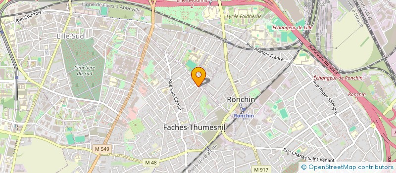 localisation de l'entreprise MONSIEUR REYNALD DEMAY  FACHES-THUMESNIL