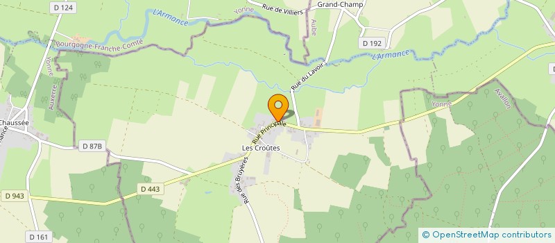 localisation de l'entreprise MONSIEUR REYNALD DEVAUX  LES CROUTES